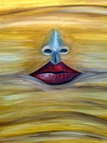 arena y labios Acrylic Canvas Others