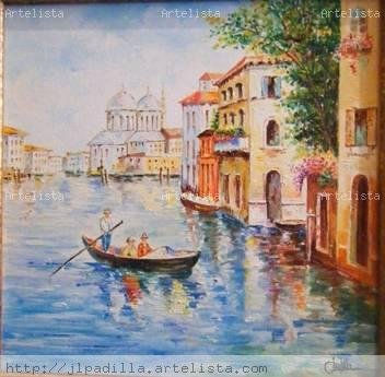 Venecia Óleo Lienzo Paisaje