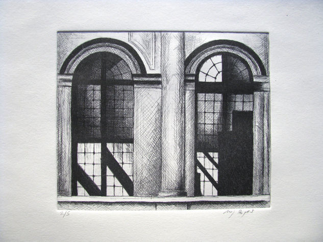 Ruinas del mercurio II Etching Process