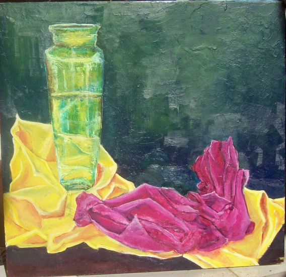 Jarrón Oil Panel Still Life Paintings