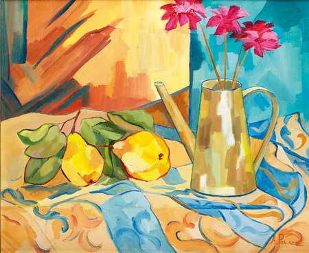 FRUTOS Y FLORES Oil Canvas