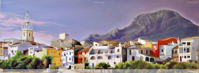 paraiso entre montañas Oil Canvas Landscaping