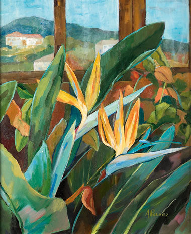 FLOR TROPICAL Oil Canvas