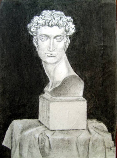 Busto de David Charcoal