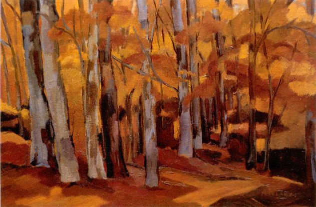 EL BOSQUE DORADO Oil Canvas