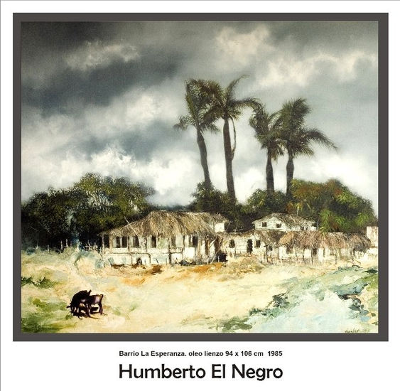 Barrio la Esperanza Oil Canvas Landscaping