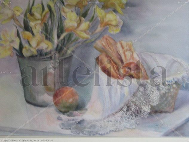 La panera Watercolour Paper Still Life Paintings