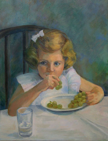La niña de las uvas