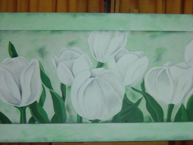 tulipanes blancos 