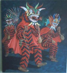 Grandiosos diablicos sucios Oil Canvas Figure Painting