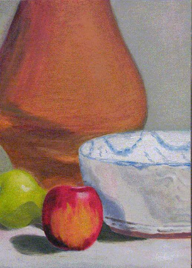 Bodegón con manzana Oil Canvas