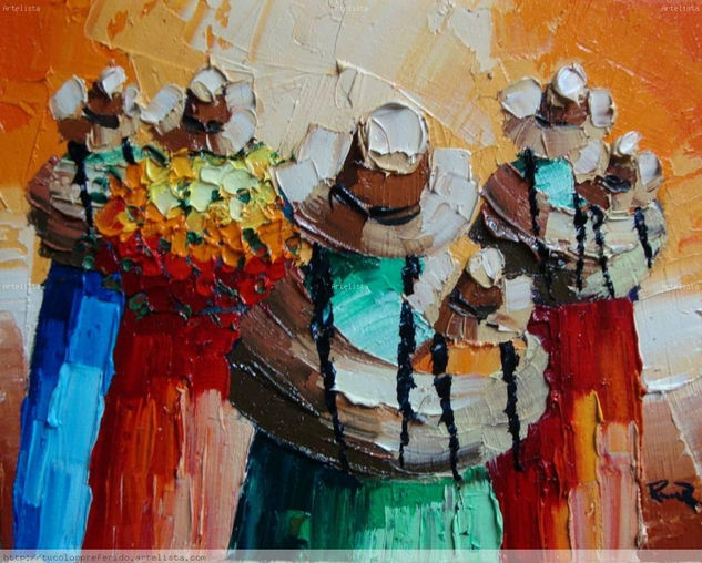 sin titulo(cholitas) Oil Canvas Others