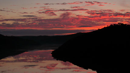 Atardecer en el Tajo