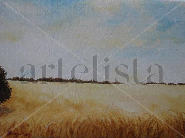 El trigal Oil Canvas Landscaping