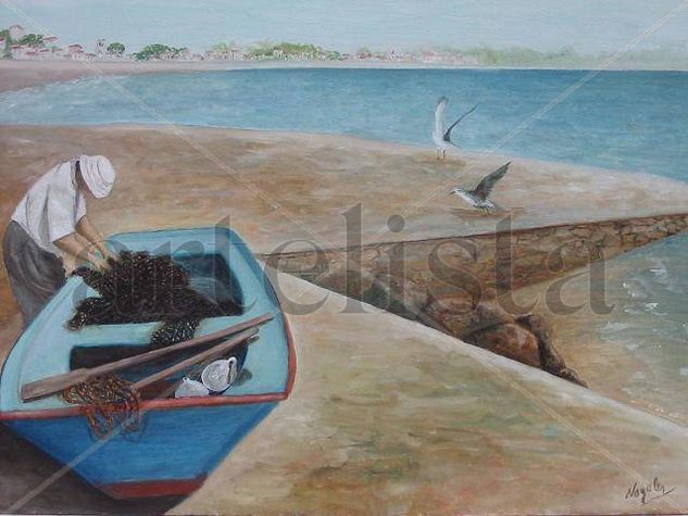 El pescador Oil Canvas Marine Painting