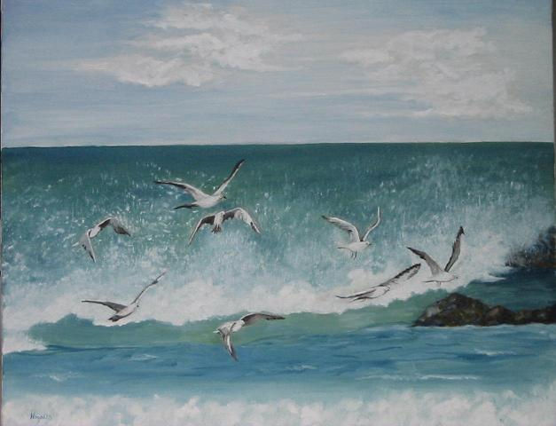 Gaviotas Oil Canvas Landscaping