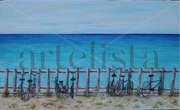 Bicicletas Oil Canvas Landscaping