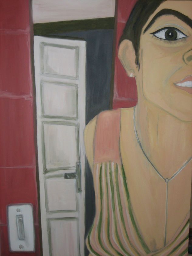 Mujer fuera de plano