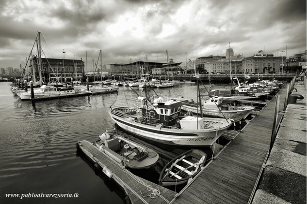 LA MARINA CON BARCOS PESQUEROS 