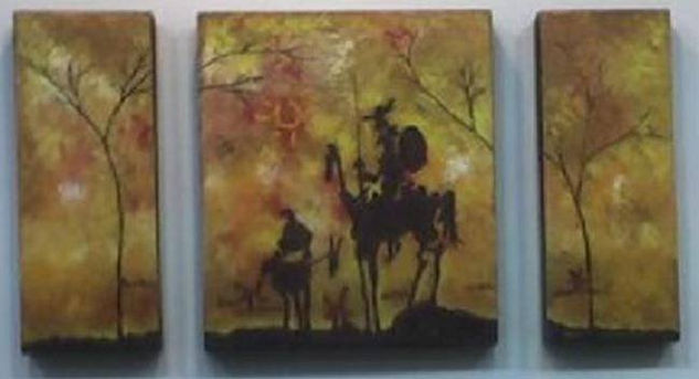 Homenaje al Quijote de Picasso Oil Canvas Landscaping