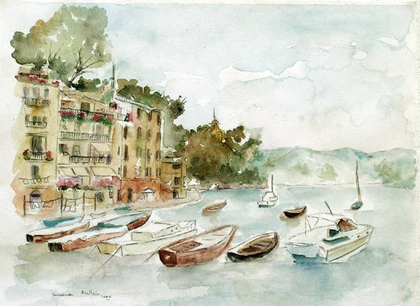 Portofino Watercolour Paper Landscaping