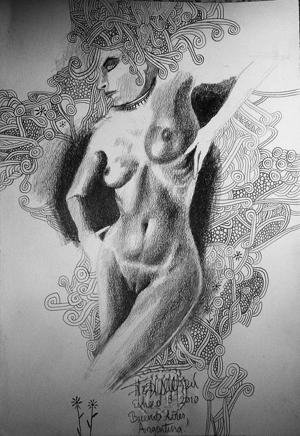 Mujer y Fondo