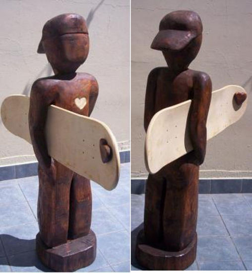 "Un amor" Madera Figurativa