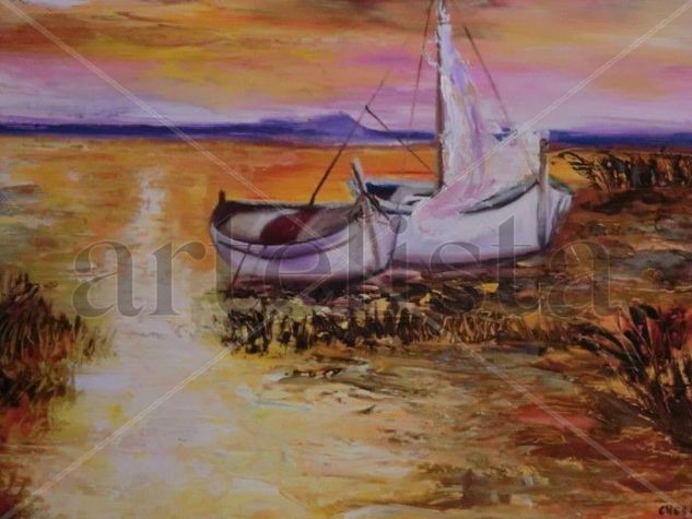 Baja marea Óleo Lienzo Paisaje