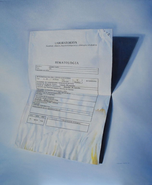 Autorretrato con recuento de plaquetas