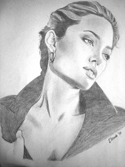 ANJELINA JOLIE Charcoal