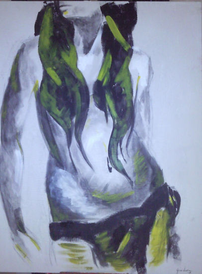 sin titulo Acrylic Panel Figure Painting