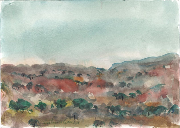 Árboles sobre los montes de Seriana, (Trees on the mountains of Seriana)