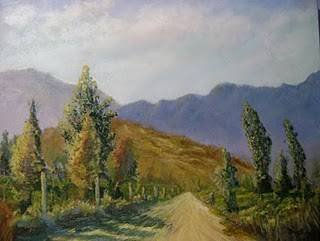 Camino rural Oil Canvas Landscaping