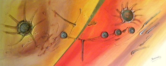 cuadro abstracto Mixed media Canvas Others