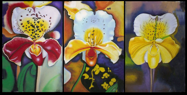 exoticas Oil Canvas Floral Painting