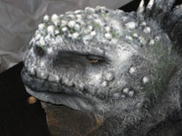 Escultura iguana...