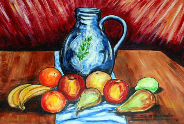 bodegon frutas Acrylic Canvas Still Life Paintings