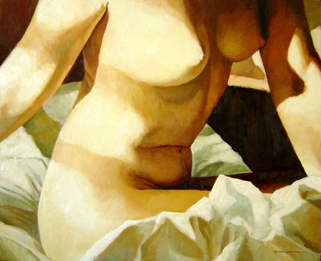 Sol de la mañana Oil Canvas Nude Paintings