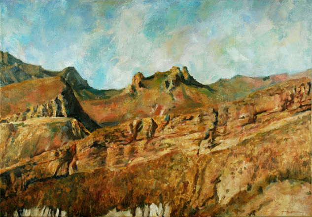 Sierra del Solán Oil Canvas Landscaping