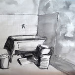 dibujos figura tinta carbon pastel thumbnail 2