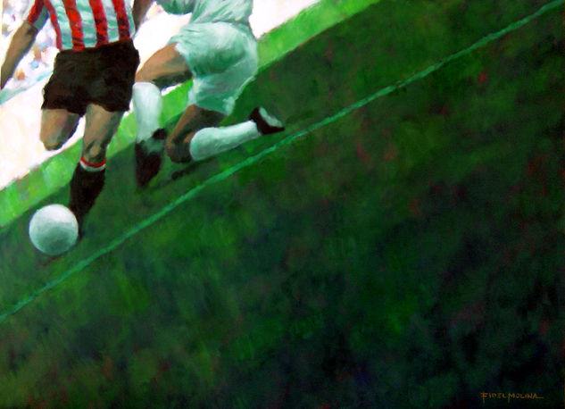 Fútbol en acción Oil Canvas Sports