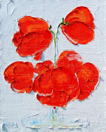 Las amapolas Oil Canvas Landscaping