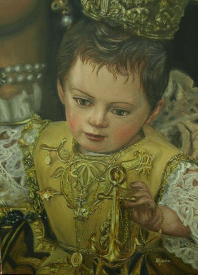 El niño de la Virgen del Carmen Oil Canvas Portrait