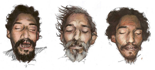 Serie de Mártires; Tres mártires