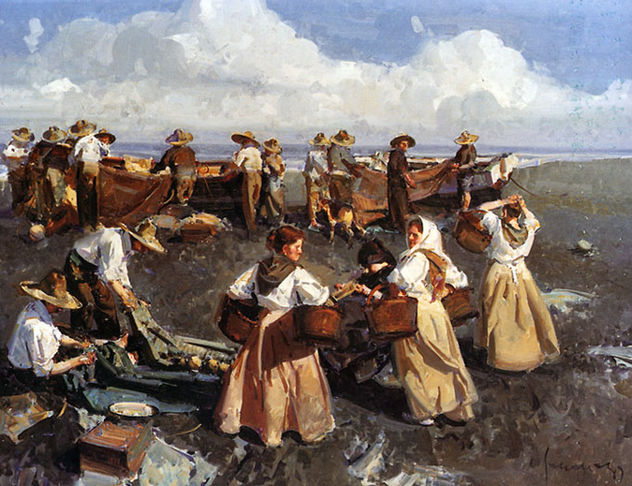 En la playa de Valencia