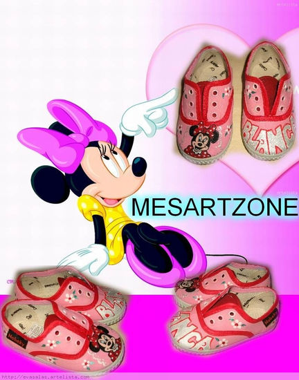 Minnie Acrílico Tela Otros