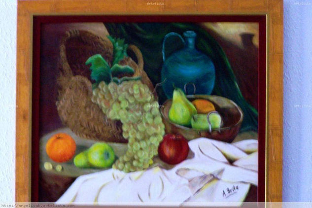 Cesta de frutas Oil Canvas Still Life Paintings