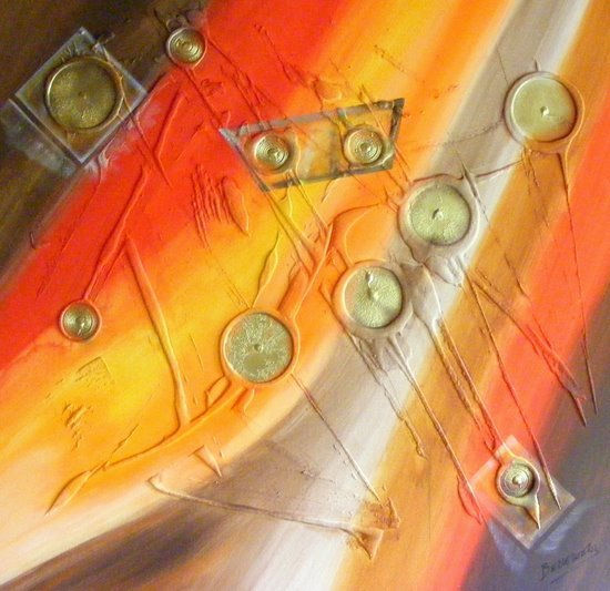 cuadro abstracto Mixed media Canvas Others