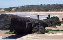 Naufragio en la playa