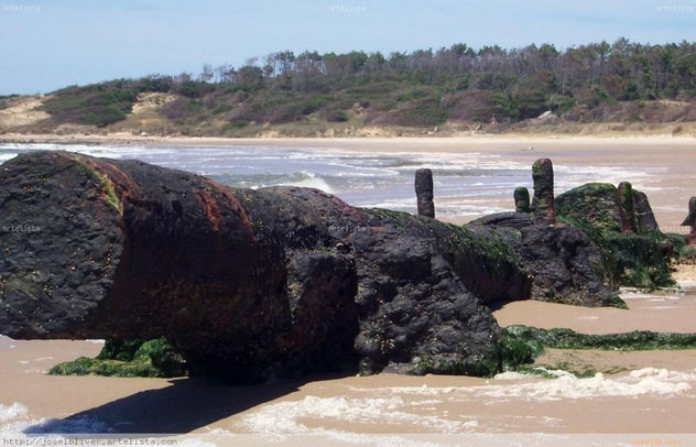 naufragio en la playa